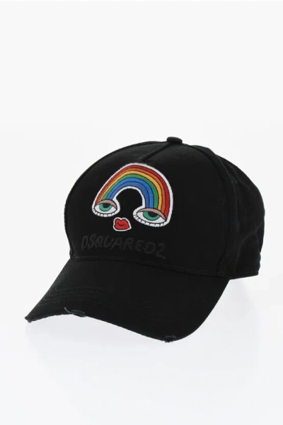 Dsquared2 Vintage Effect Embroidered Cap