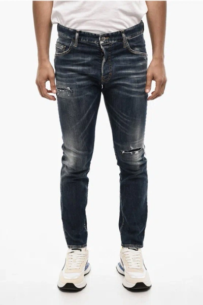 Dsquared2 Vintage Effect Regular Fit Jeans