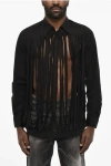 Dsquared2 Vintage Effect Shirt With Spread Collar