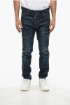Dsquared2 Vintage Effect Straight Leg Cool Guy Jeans 17cm In Blue
