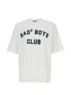 Dsquared2 Men White T-shirt With Logo Print On The Front In Cotton Man In White