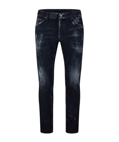 Dsquared2 Vintage Heavywash Trousers In Blue