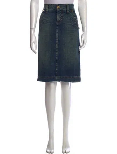 Pre-owned Dsquared2 Vintage Knee-length Skirt In Blue