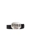 Dsquared2 Vintage Belt With Logo Plaque