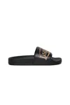 Dsquared2 Logo-print Slides In Black