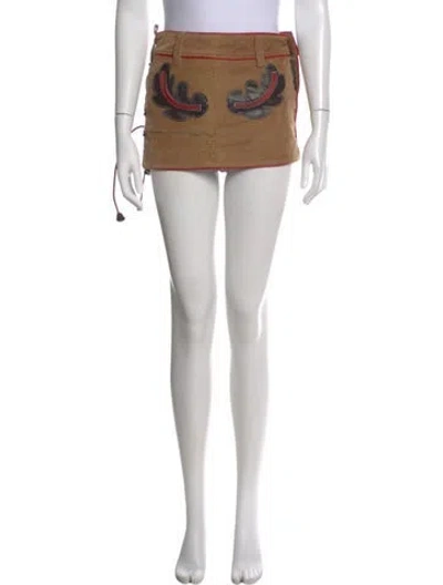 Pre-owned Dsquared2 Vintage Mini Skirt In Brown