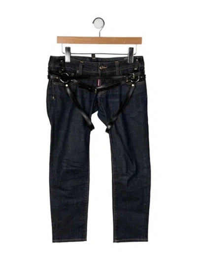 Pre-owned Dsquared2 Vintage Straight Leg Jeans In Blue