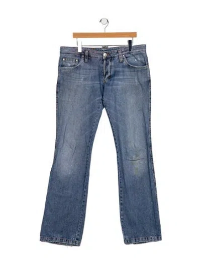 Pre-owned Dsquared2 Vintage Straight-leg Jeans In Blue