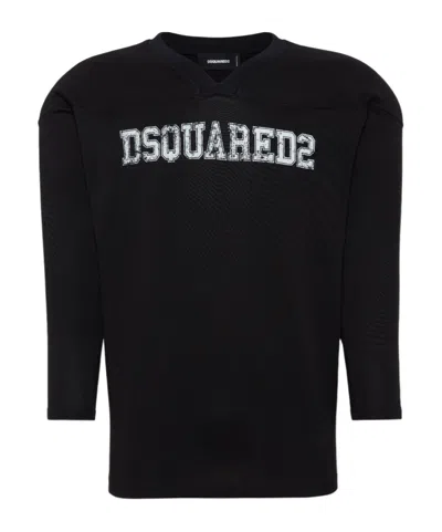 DSQUARED2 DSQUARED2 LOGO-PRINTED FOOTBALL T-SHIRT