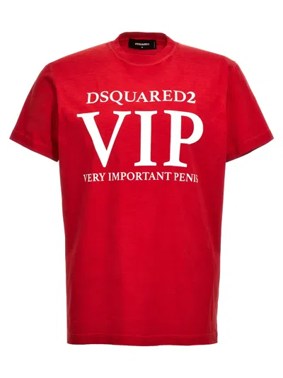 Dsquared2 Vip T-shirt In Red