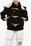 Dsquared2 Virgin Wool And Nylon Jacket With Frog Closure