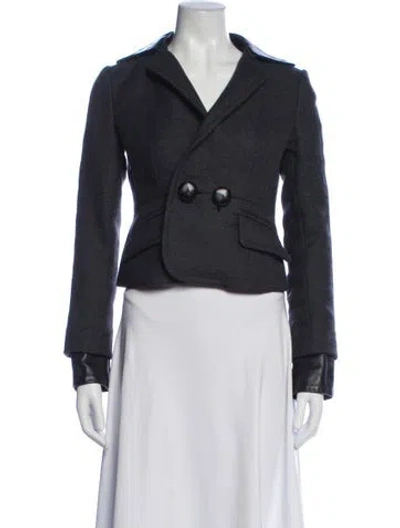 Pre-owned Dsquared2 Virgin Wool Blazer In Blue