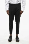 Dsquared2 Virgin Wool Ceresio 9 Pants With Ankle Zip In Black