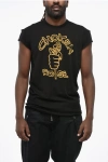 Dsquared2 Virgin Wool Choke Fit Crew-neck T-shirt In Black