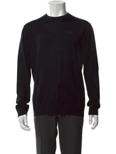 Pre-owned Dsquared2 Virgin Wool Crew Neck Pullover In Black