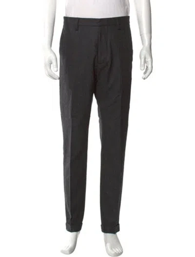 Pre-owned Dsquared2 Virgin Wool Dress Pants In Gray