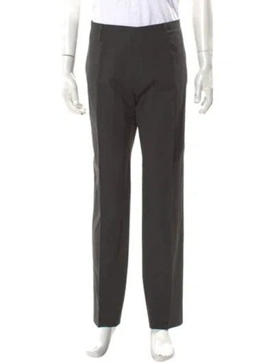 Pre-owned Dsquared2 Virgin Wool Dress Pants In Gray