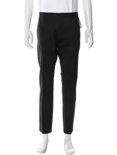 Pre-owned Dsquared2 Virgin Wool Dress Pants In Gray