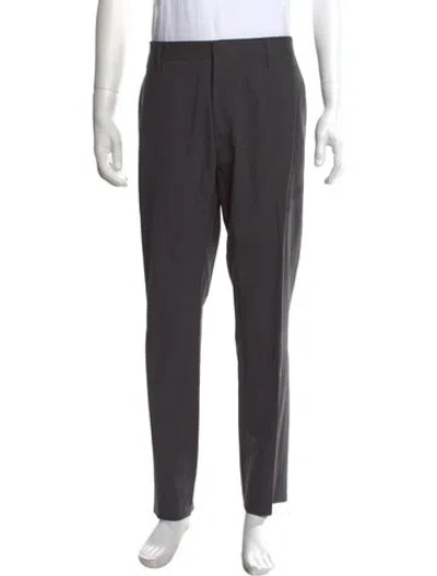 Pre-owned Dsquared2 Virgin Wool Dress Pants In Grey