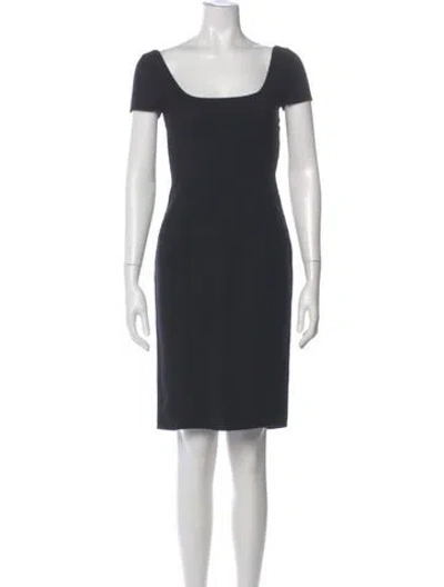 Pre-owned Dsquared2 Virgin Wool Knee-length Dress In Gray