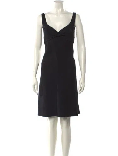 Pre-owned Dsquared2 Virgin Wool Knee-length Dress W/ Tags In Black