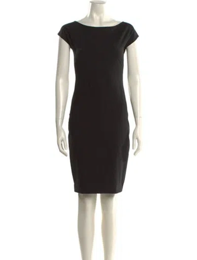 Pre-owned Dsquared2 Virgin Wool Mini Dress In Black