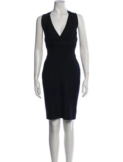 Pre-owned Dsquared2 Virgin Wool Mini Dress In Neutrals