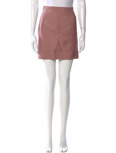 Pre-owned Dsquared2 Virgin Wool Mini Skirt In Pink