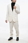 Dsquared2 Virgin Wool New York Side Vents 2-button Suit In White