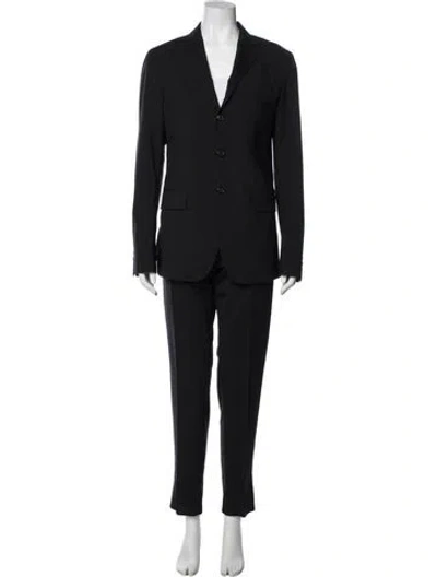 Pre-owned Dsquared2 Virgin Wool Pantsuit In Black