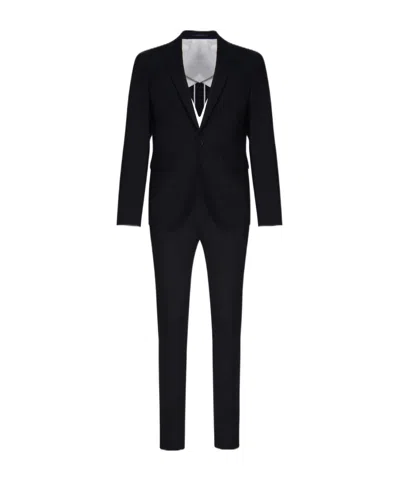 Dsquared2 Virgin Wool Single-breasted Suit In Black