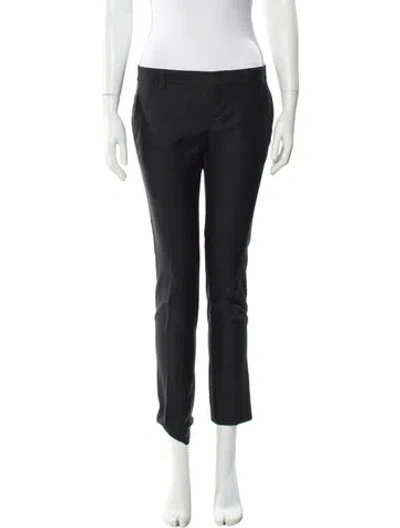 Pre-owned Dsquared2 Virgin Wool Skinny Leg Pants In Black