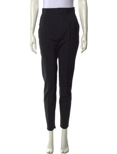 Pre-owned Dsquared2 Virgin Wool Skinny Leg Pants In Black