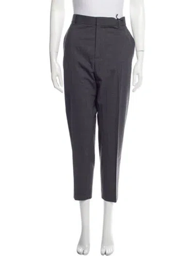 Pre-owned Dsquared2 Virgin Wool Skinny Leg Pants In Gray