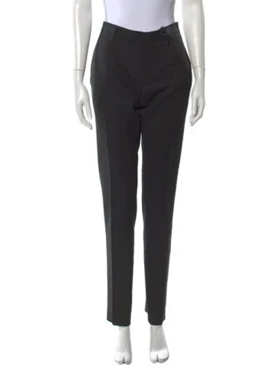 Pre-owned Dsquared2 Virgin Wool Straight Leg Pants W/ Tags In Black