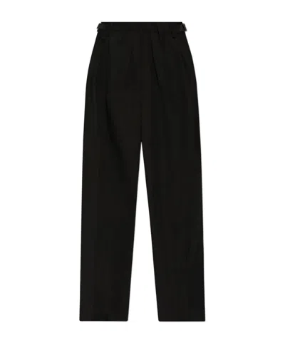 Dsquared2 Virgin Wool Straight-leg Trousers In Black