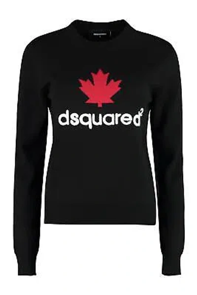Pre-owned Dsquared2 Virgin Wool Sweater In Black