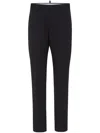 Dsquared2 Cotton Tailored Straight-leg Trousers In Black