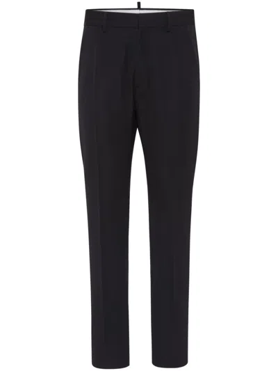 DSQUARED2 VIRGIN WOOL TAPERED-LEG TROUSERS