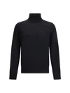 Dsquared2 Wool Turtleneck Sweater Sweaters And Cardigans Black In Black