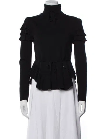 Pre-owned Dsquared2 Virgin Wool Turtleneck Sweater In Black
