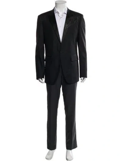 Pre-owned Dsquared2 Virgin Wool Two-piece Blazer In Black