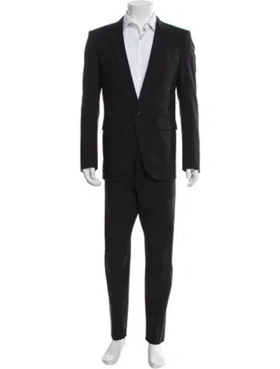 Pre-owned Dsquared2 Virgin Wool Two-piece Tuxedo In Black
