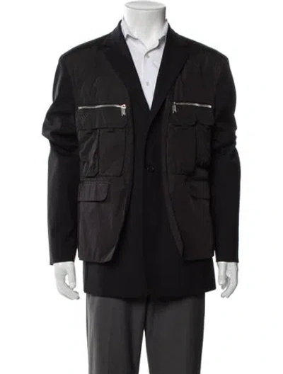 Pre-owned Dsquared2 Virgin Wool Utility Jacket In Gray