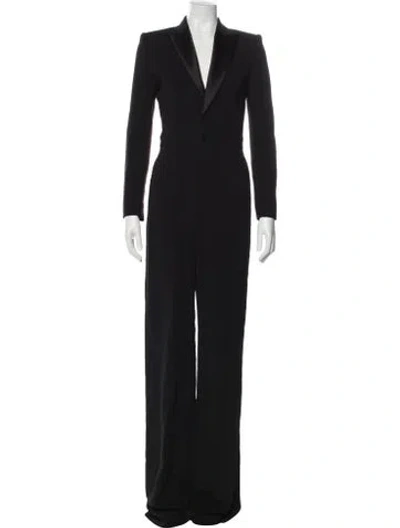 Pre-owned Dsquared2 Virgin Wool V-neck Jumpsuit In Black