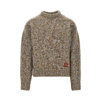 Dsquared2 Virgin Wool-blend Yarn Sweater In Brown