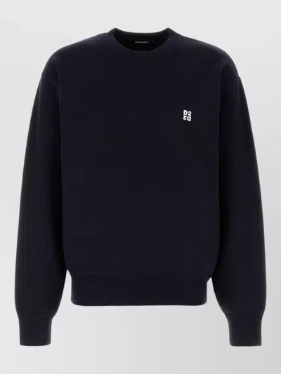Dsquared2 Dsquared Metal D2 Upside Down Knit Pullover In Black