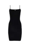 Dsquared2 Black Viscose Blend Mini Dress In Black