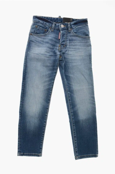 Dsquared2 Visible Stitching Stanislav Jeans In Blue
