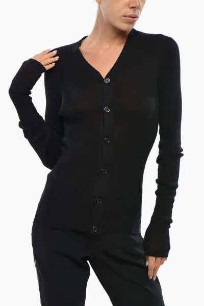 Dsquared2 V-neck Cardigan In Black